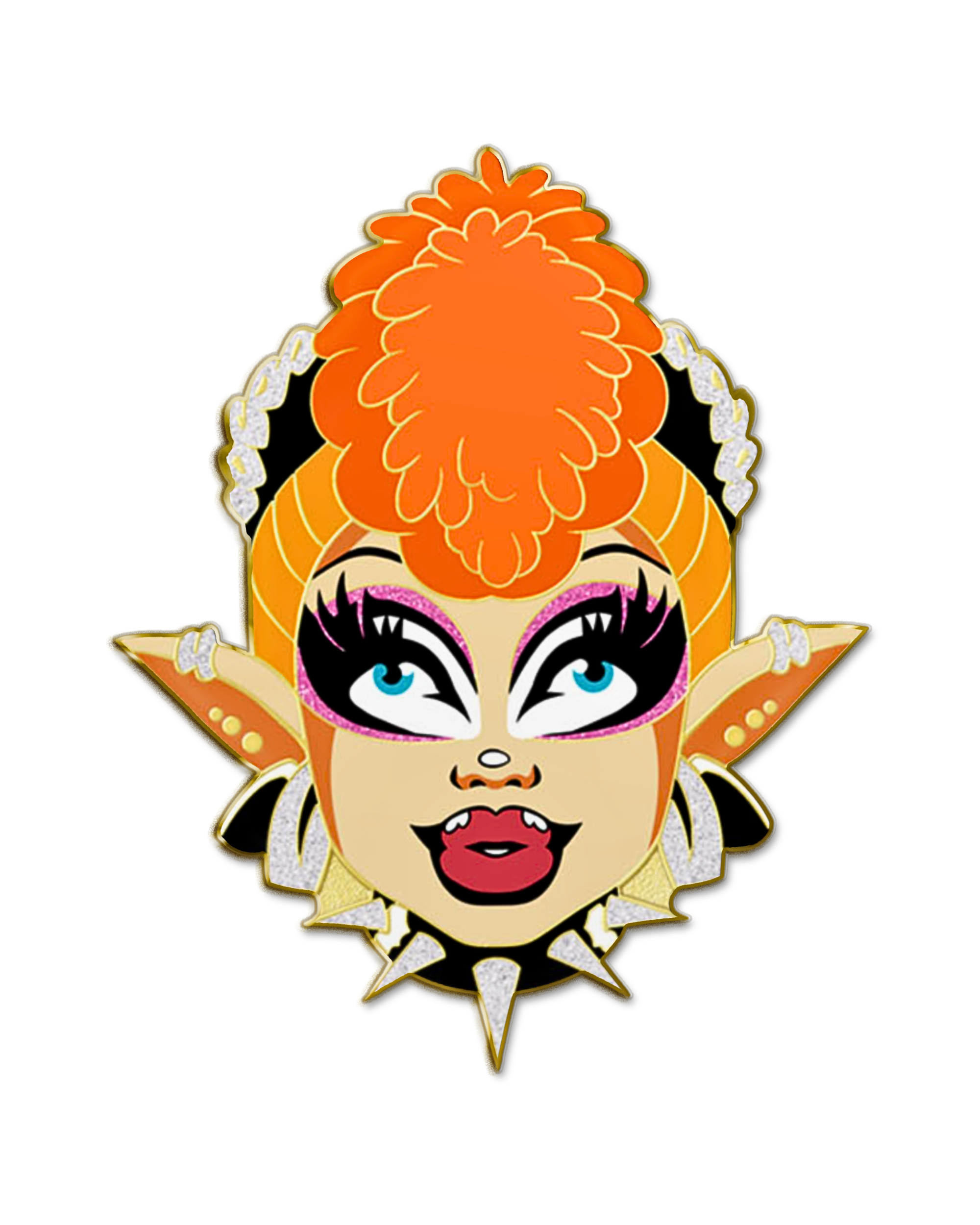 AS11 Promo | Glitter Gold Polished Enamel Pin