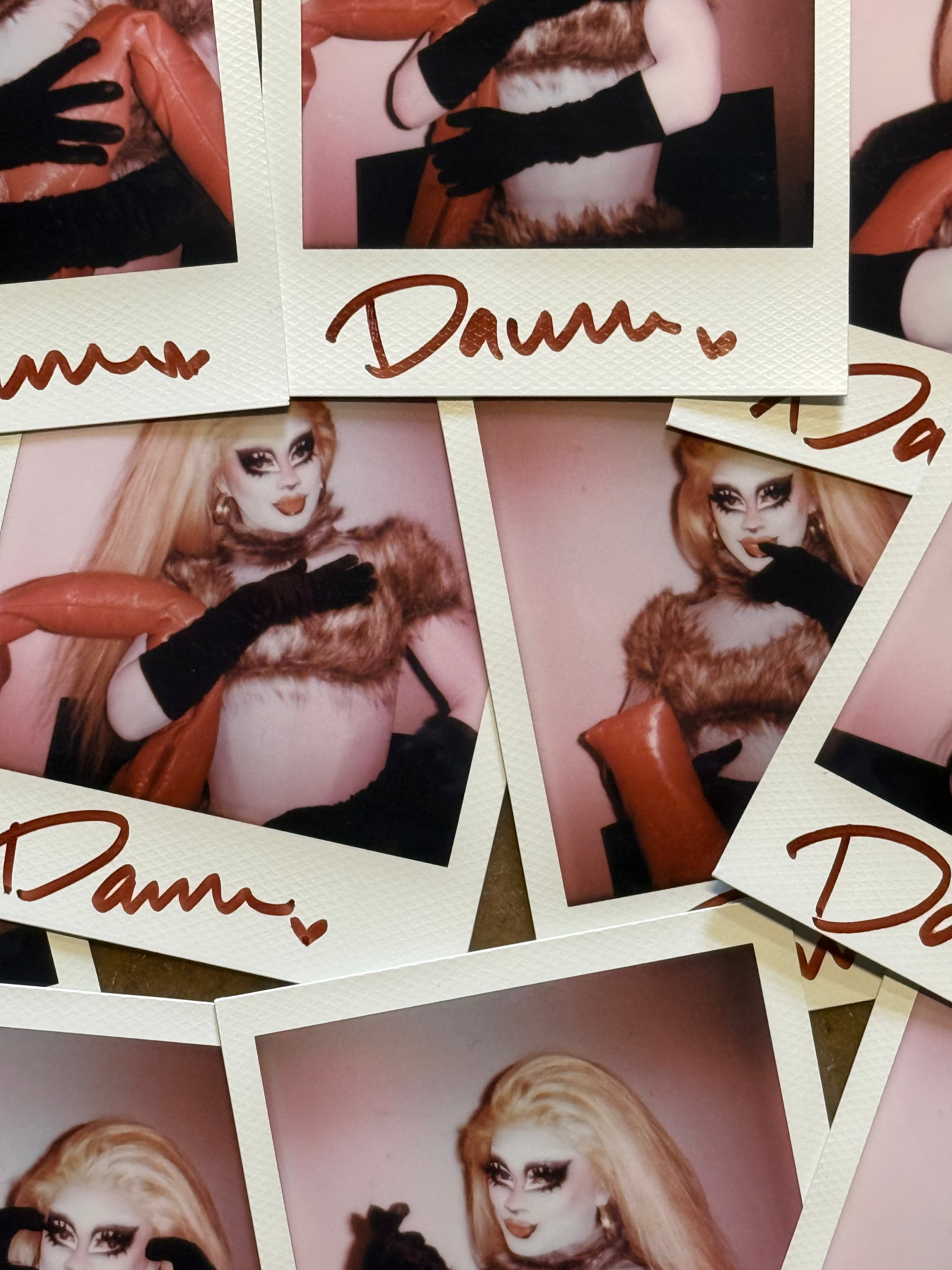 Rat Lip Sync Signed Polaroids
